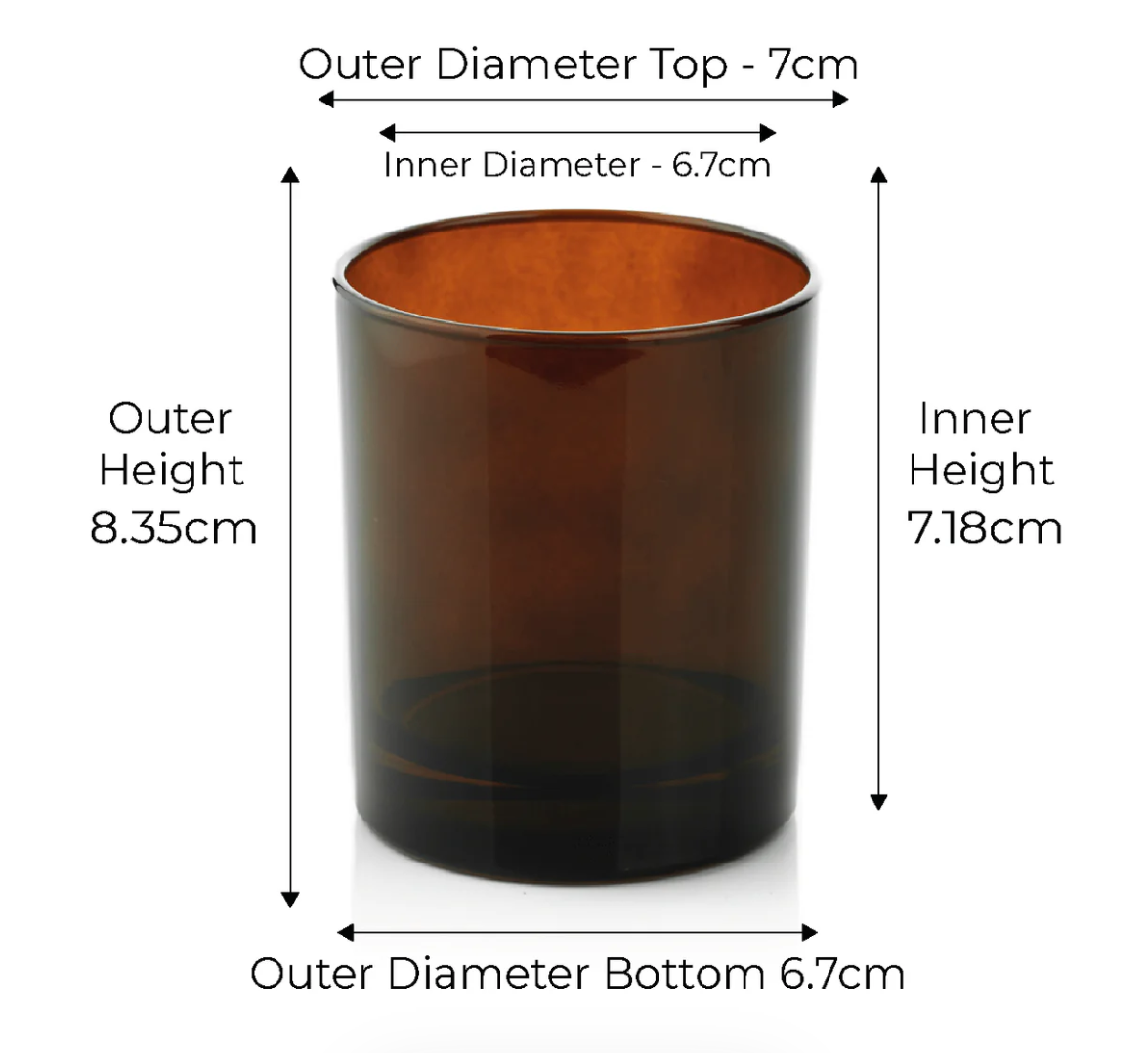 pumpkin spice container candle in amber jar