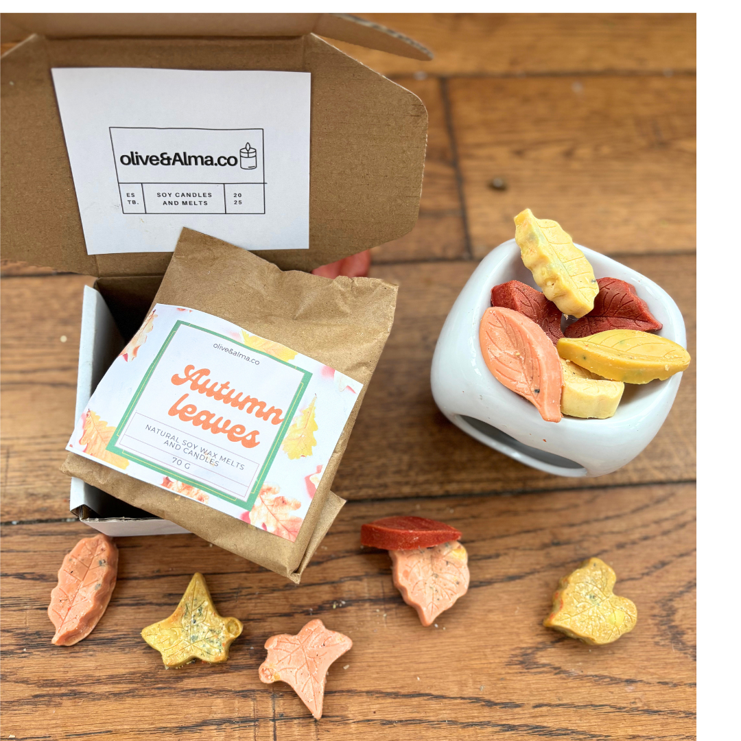 9 wax melt leaves-highly scented/autumn/fall/Halloween wax melts