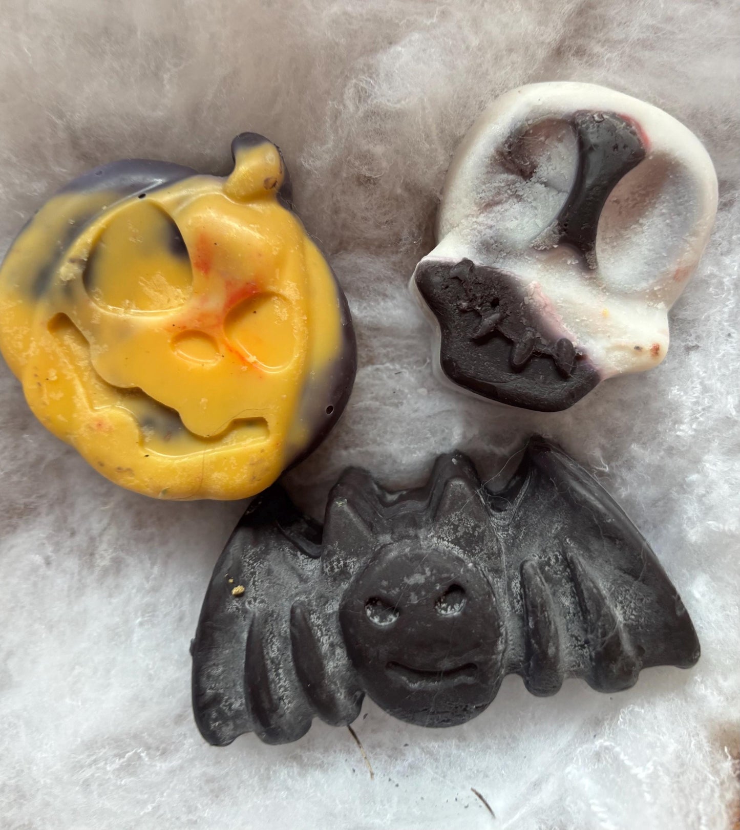 Pumpkin Spice Halloween Wax Melts: Ghost, Witch, Skull Shapes - Handmade