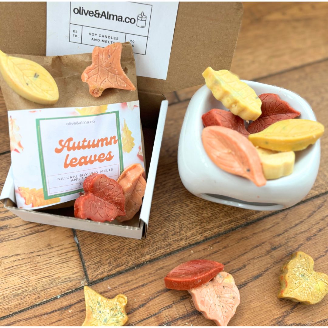 9 wax melt leaves-highly scented/autumn/fall/Halloween wax melts