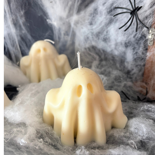 3 x cute ghost candles, various scents, Autumn Decoration | Fall halloween candle