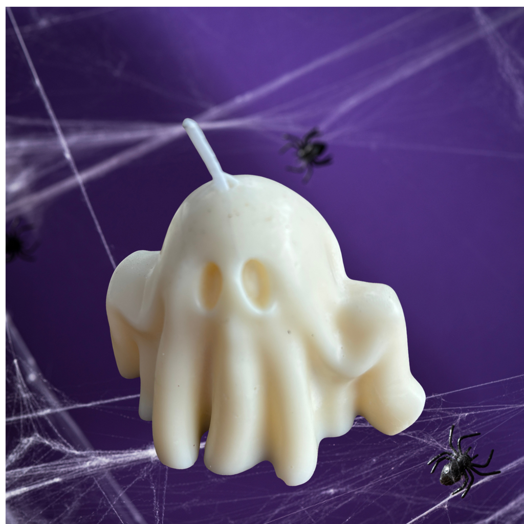 3 x cute ghost candles, various scents, Autumn Decoration | Fall halloween candle