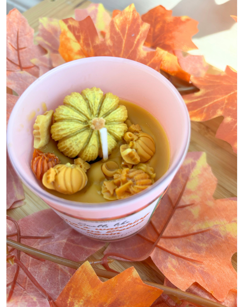 'Smells like she's watching Hocus Pocus again' Container candle Halloween candle, personalised, quirky gift, Hocus Pocus, autumn scent, fall, pink candle jar, chocolate spice scent