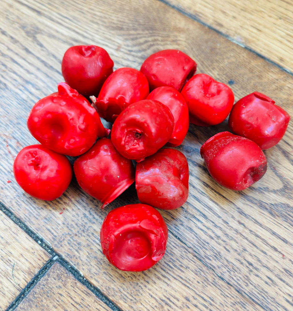 Cherry wax melts 9 highly fragranced Mini  botanical wax melts, long-lasting melts, unstoppable melts, sweet cherry fragrance letterbox gift