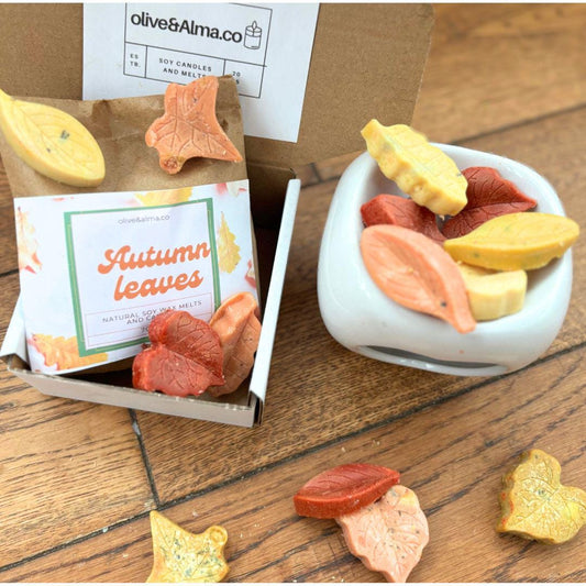 9 wax melt leaves-highly scented/autumn/fall/Halloween wax melts