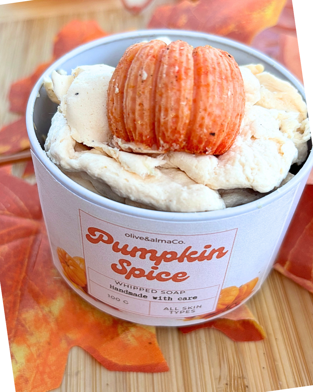 Pumpkin Spice Whipped Soap: Vegan Body Wash, Shampoo & Shave Soap, luxury gift (Copy)